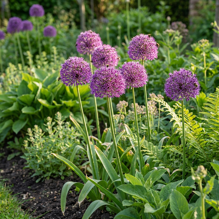 120x Allium 'Purple Sensation' Bulbs - Purple - Summer Flowering - Size 10/12