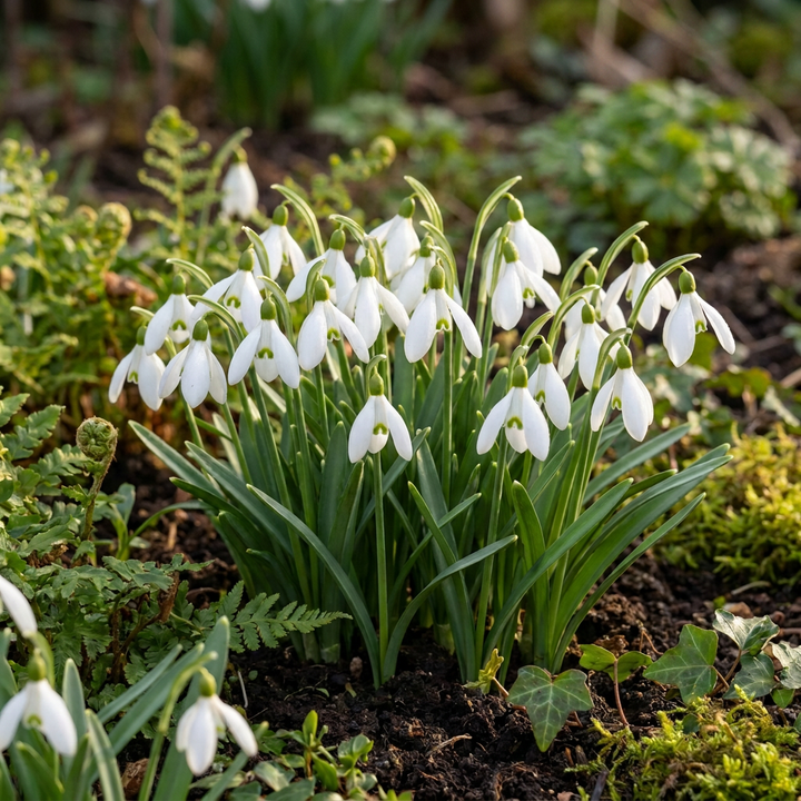 200x Galanthus elwesii (Giant Snowdrop) Bulbs - White - Spring Flowering - Size 5/6