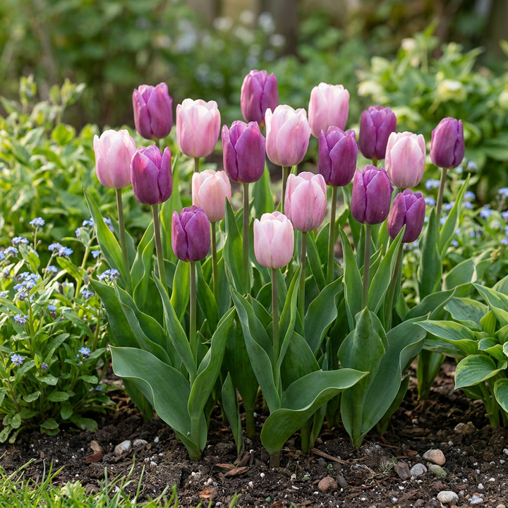 96x Tulipa Macron Mix Bulbs - Mixed - Spring Flowering - Size 11/12