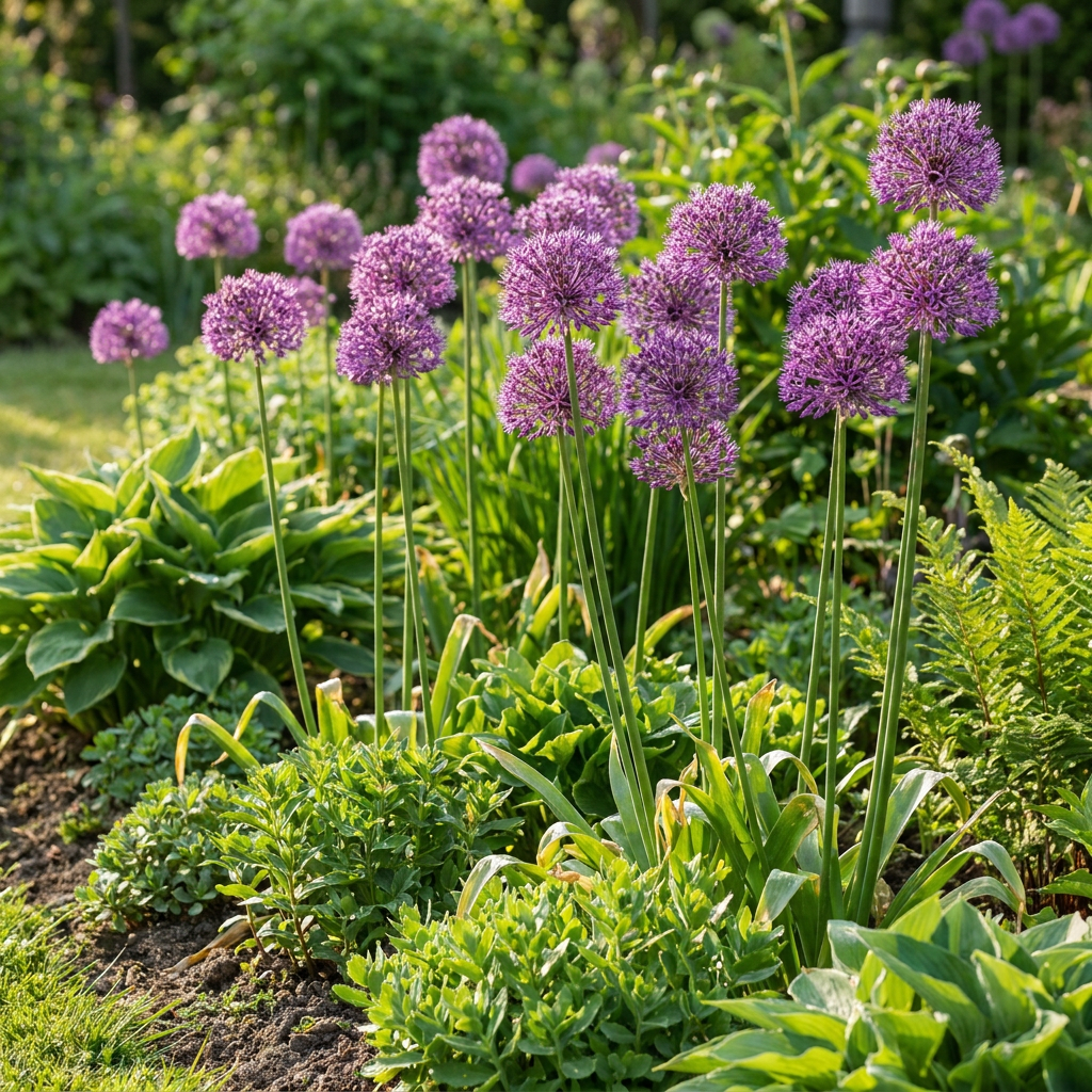 320x Allium 'Purple Rain' Bulbs - Purple - Summer Flowering - Size 10/12