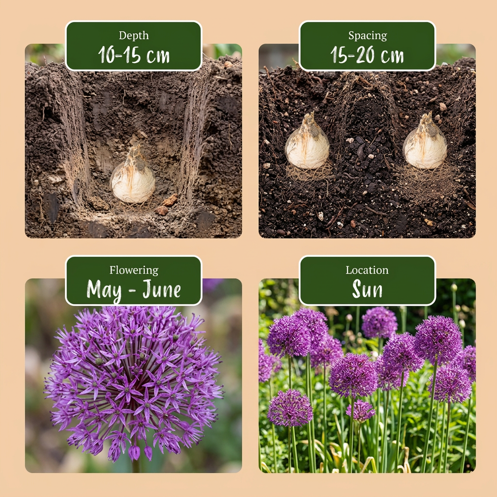 120x Allium 'Purple Sensation' Bulbs - Purple - Summer Flowering - Size 10/12
