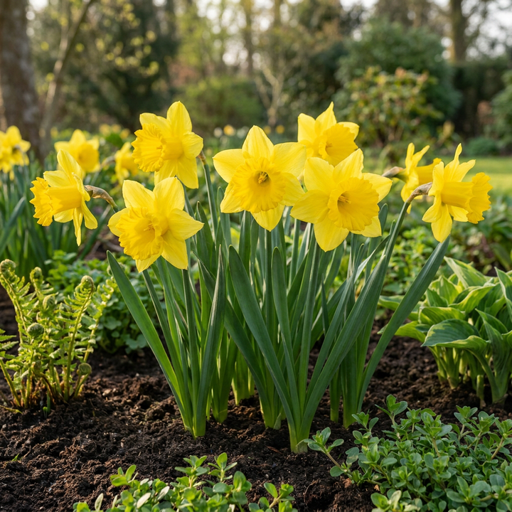 320x Yellow Narcissus Daffodil Bulbs - Yellow - Spring Flowering - Size 10/12