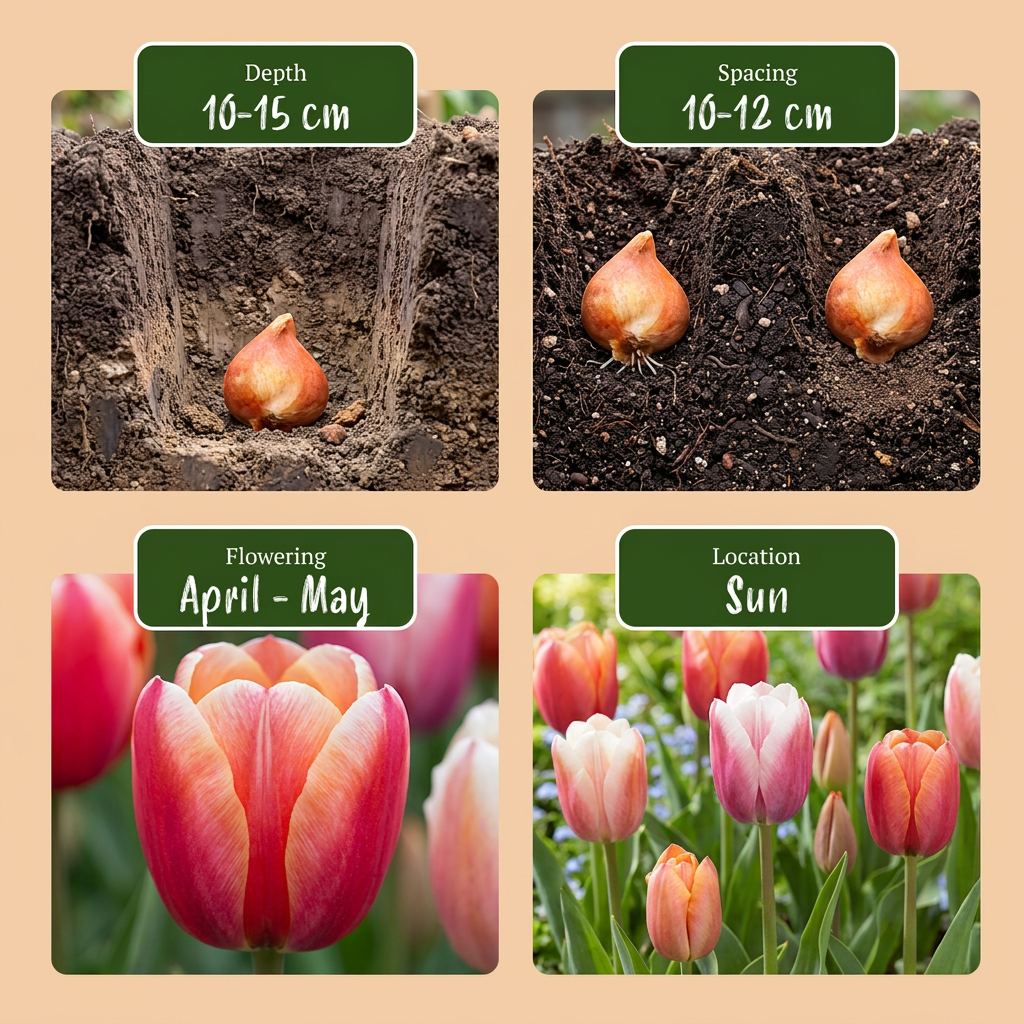 120x Tulipa Glowing with pride Bulbs - Mixed - Spring Flowering - Size 11/12