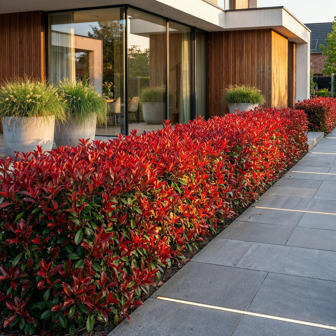 24 Photinia fraseri Little Red Robin plants in 9cm pots - view 6