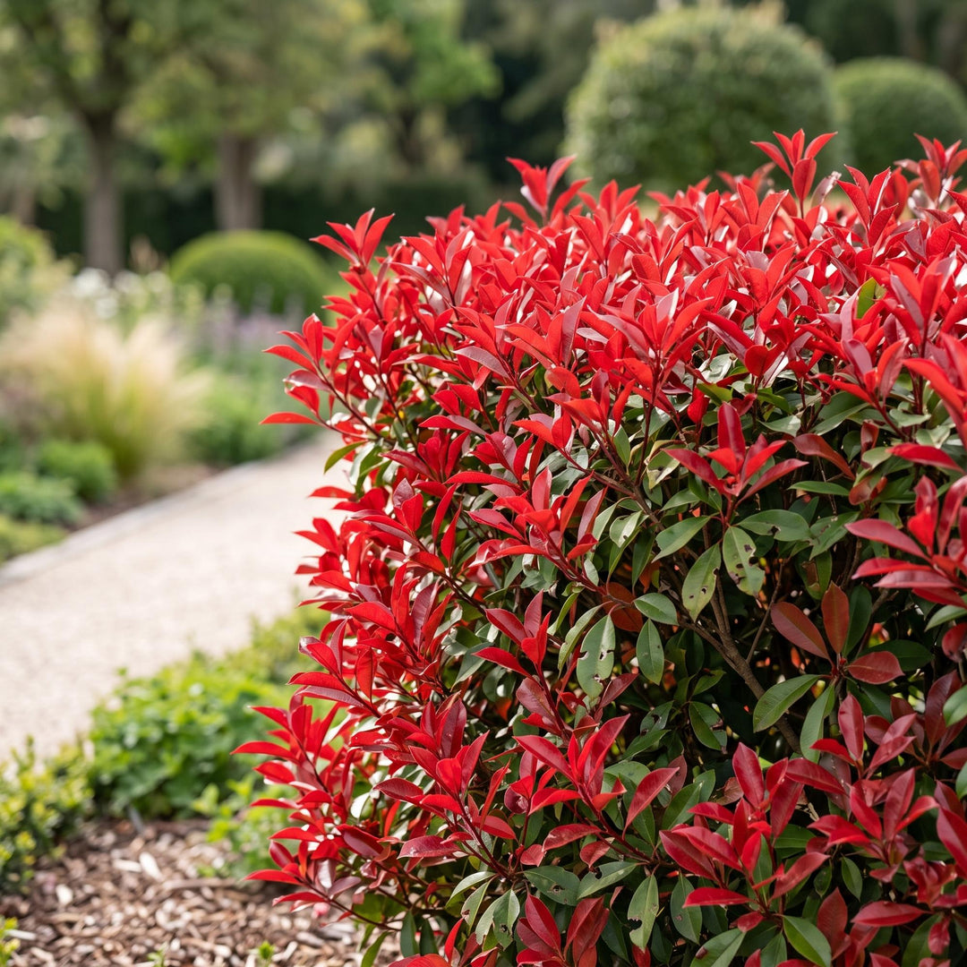 40 Photinia x fraseri 'Little Red Robin' plants in 9cm pots, 25-35cm tall - view 5