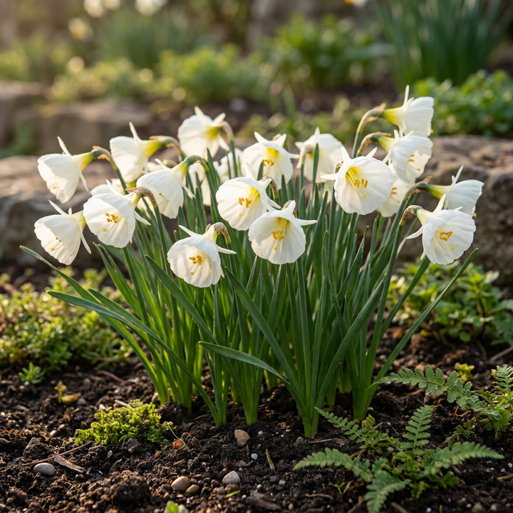 160x Narcissus 'White Petticoat' Hoop Petticoat Daffodil Bulbs - White - Spring Flowering - Size 6/8