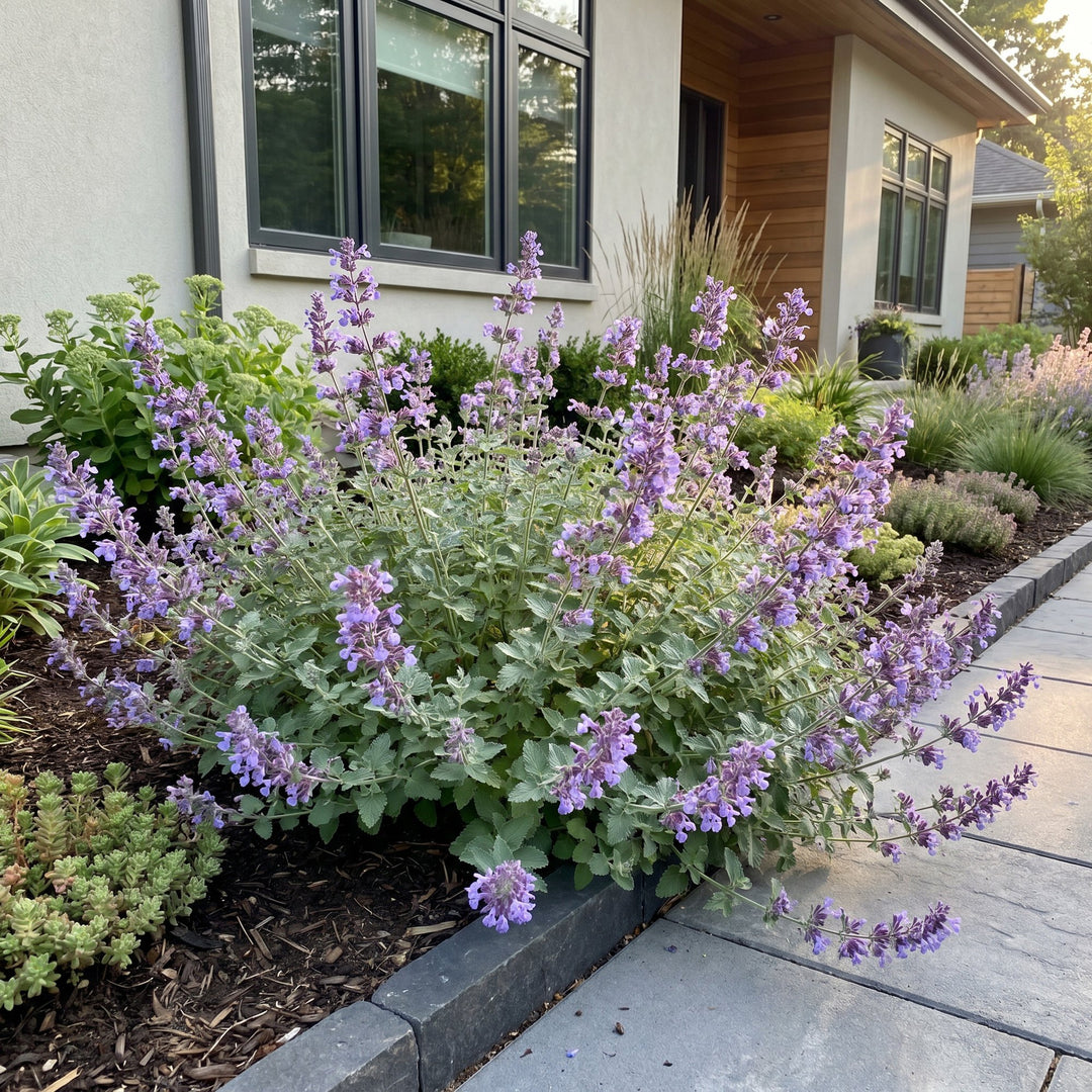 Pack of 24 Nepeta x faassenii catmint plants in 11cm pots - view 6