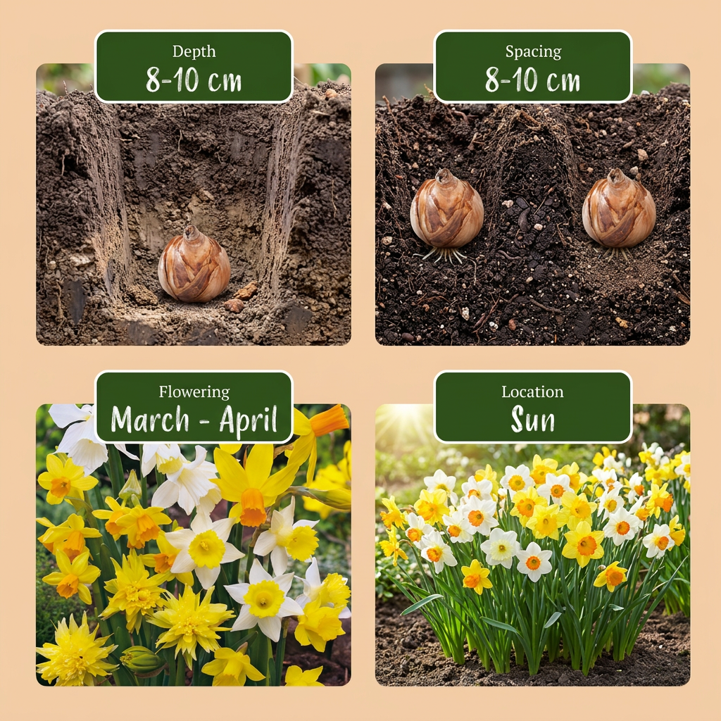 160x Botanical Narcissus Mix Bulbs - Yellow and White - Naturalising - Size 10/12