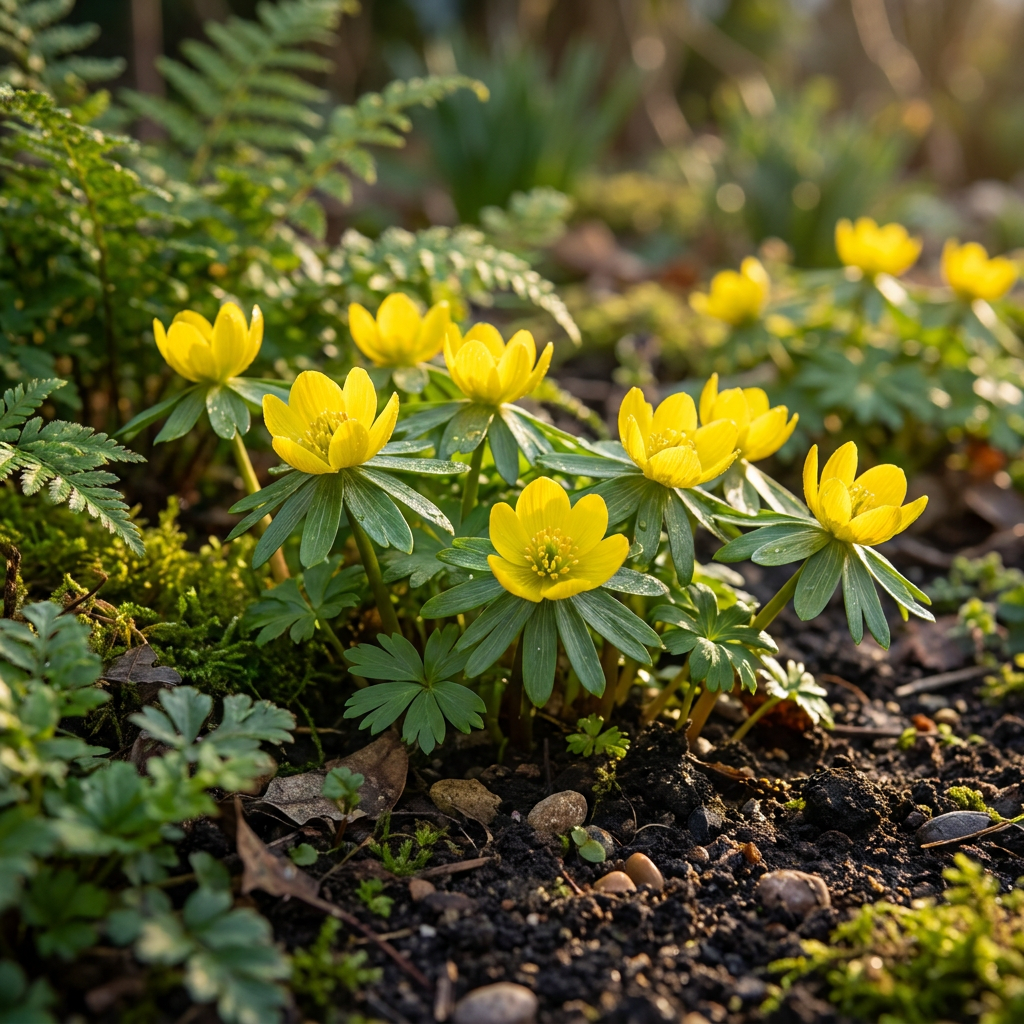 200x Eranthis cilicica (Winter Aconite) Bulbs - Yellow - Spring Flowering - Size 4/5