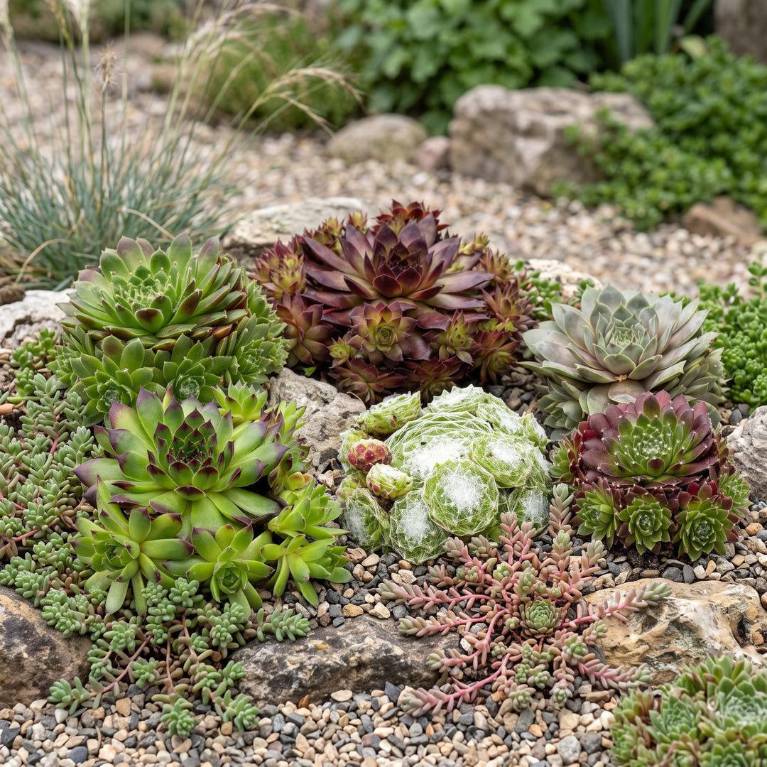 24x Sempervivum 'Big Sam' Houseleek - Hardy Alpine Perennials - 7cm Pot - 10-12cm