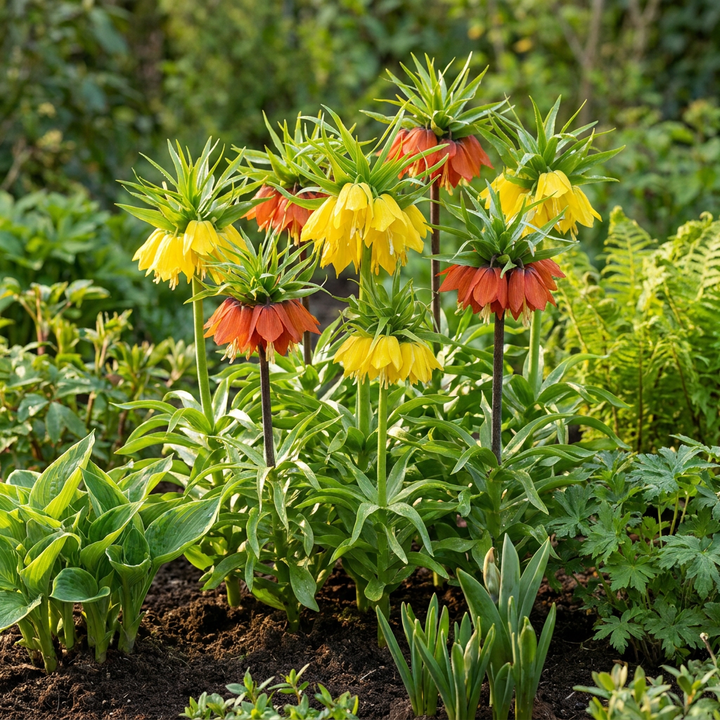 24x Fritillaria imperialis (Crown Imperial) Bulbs - Mixed - Spring Flowering - Size 18/20