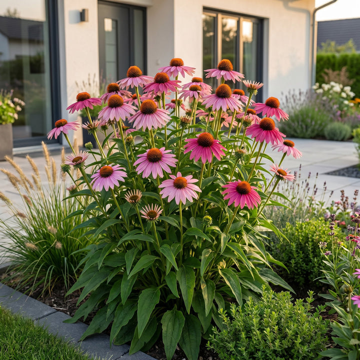 12 Echinacea purpurea 'Magnus' coneflower plants in 11cm pots - view 6