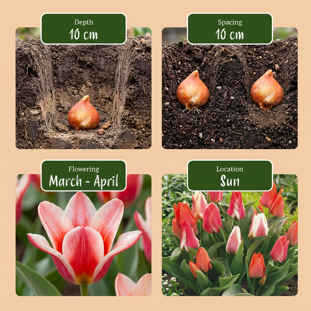 120x Tulipa Greigii Mix Bulbs - Mixed - Spring Flowering - Size 11/12