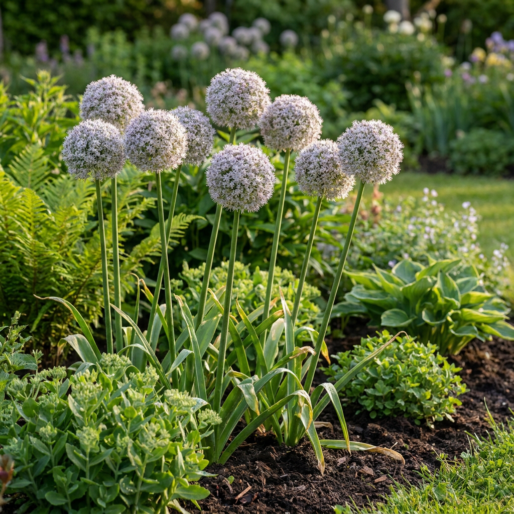 320x Allium 'Ping Pong' Bulbs - White - Summer Flowering - Size 6/7
