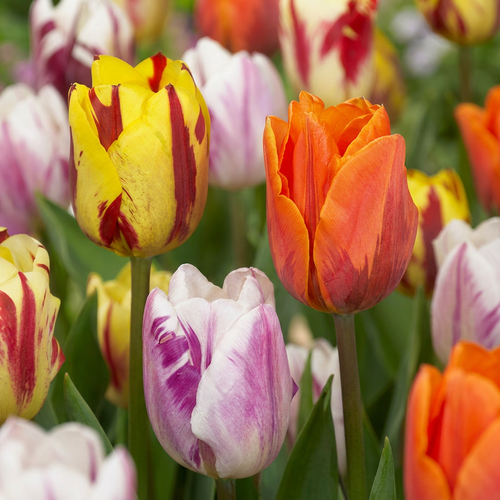Tulipa Flaming Beauty Mix bulbs, pack of 120