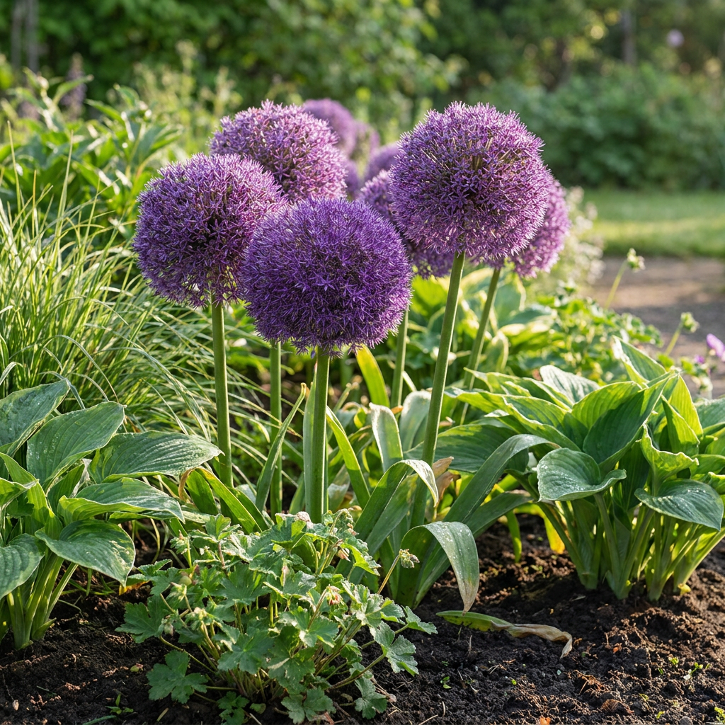 16x Allium 'Pinball Wizard' Bulbs - Purple - Summer Flowering - Size 18/20