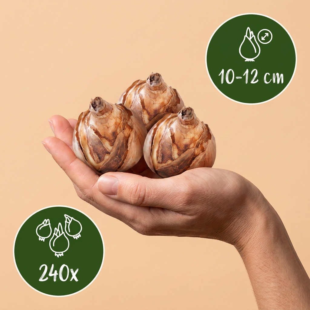 240x Damp Garden Bulb Collection - Mixed - Spring Flowering - Size 10/12