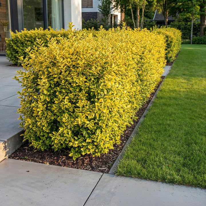 40 Ligustrum ovalifolium 'Aureum' golden privet plants in 9cm pots, 35-45cm tall - view 6