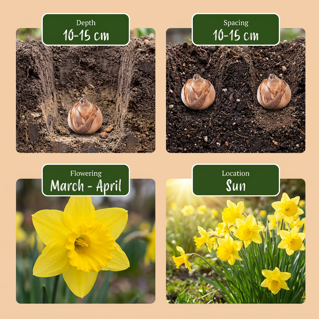 120x Narcissus 'Carlton' Daffodil Bulbs - Yellow - Spring Flowering - Size 12/14