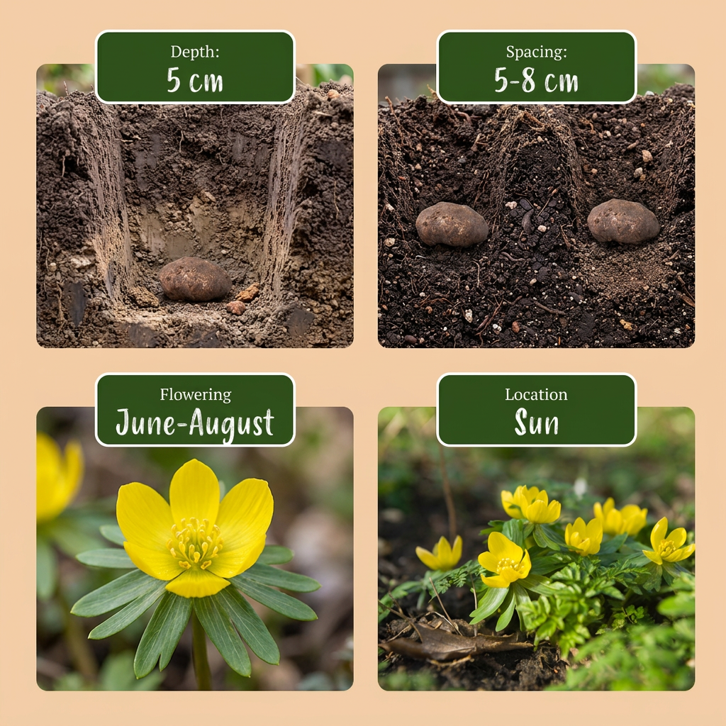200x Eranthis cilicica (Winter Aconite) Bulbs - Yellow - Spring Flowering - Size 4/5