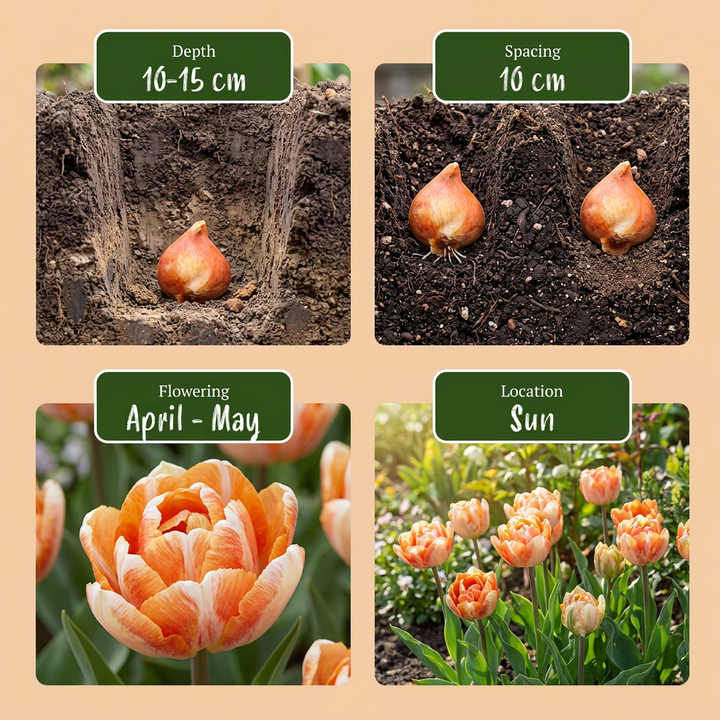 96x Tulipa Candle Light Bulbs - Mixed - Spring Flowering - Size 11/12