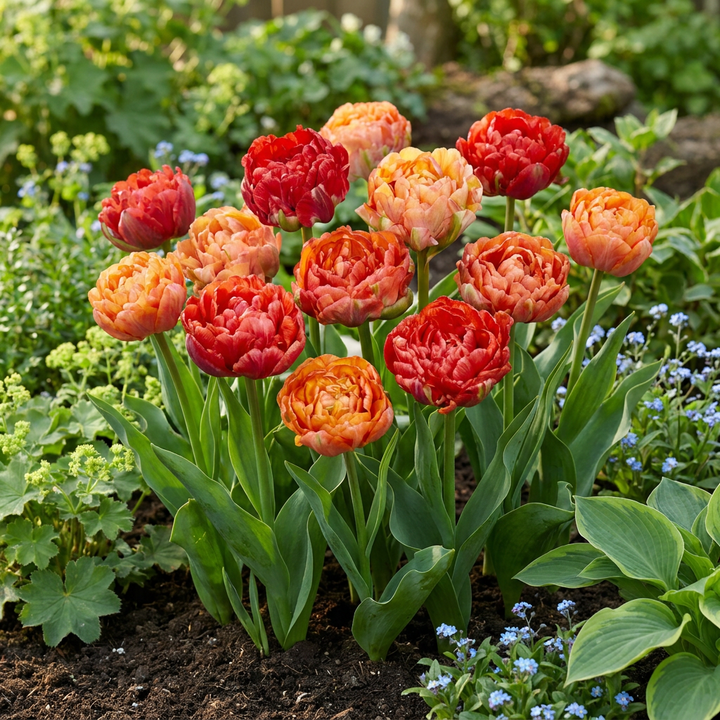 96x Tulipa Gudoshnik Double Bulbs - Mixed - Spring Flowering - Size 11/12