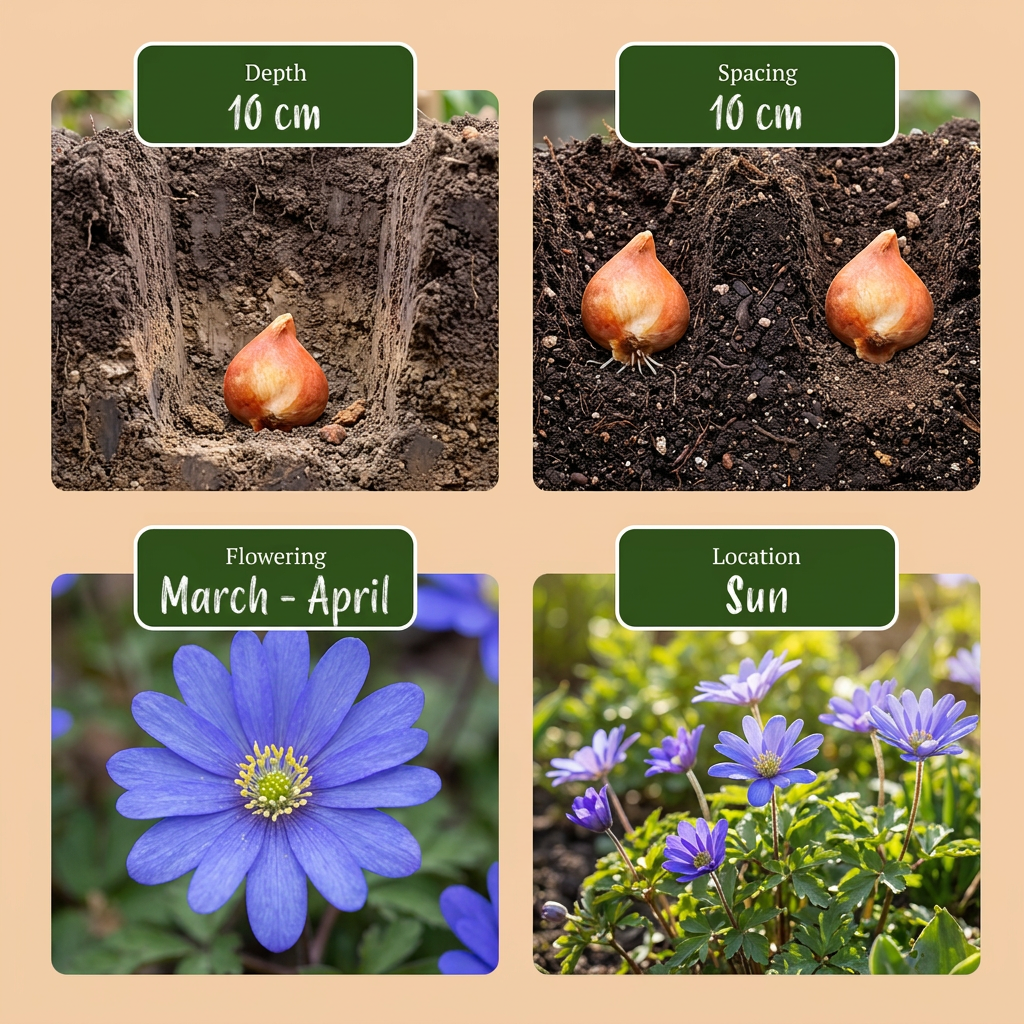 1000x Blue Bulb Garden Collection - Mixed - Spring Flowering - Size 10/12