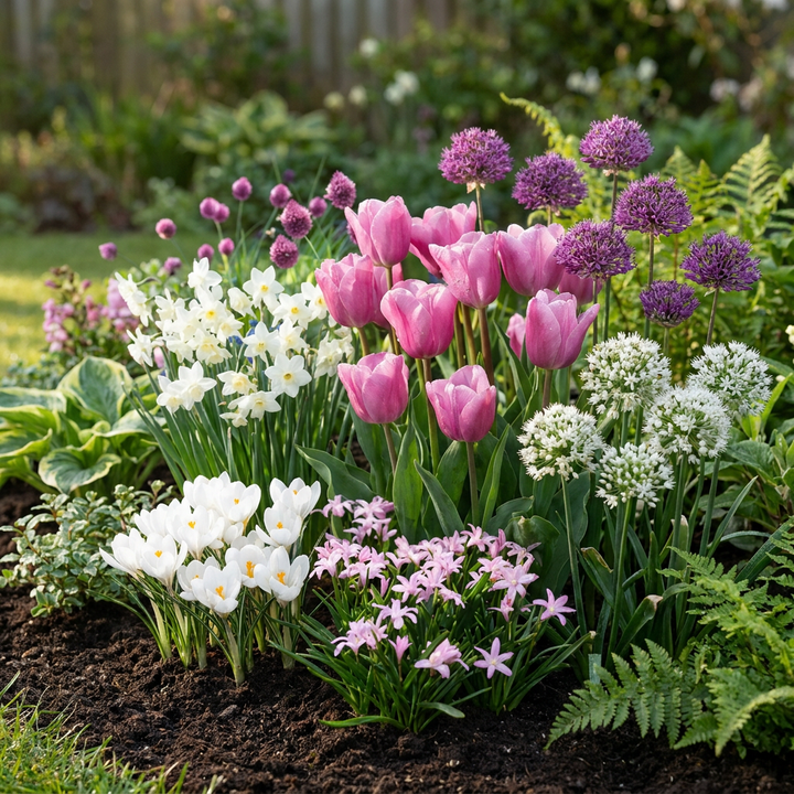 1000x Pink Bulb Garden Collection - Mixed - Spring Flowering - Size 10/12