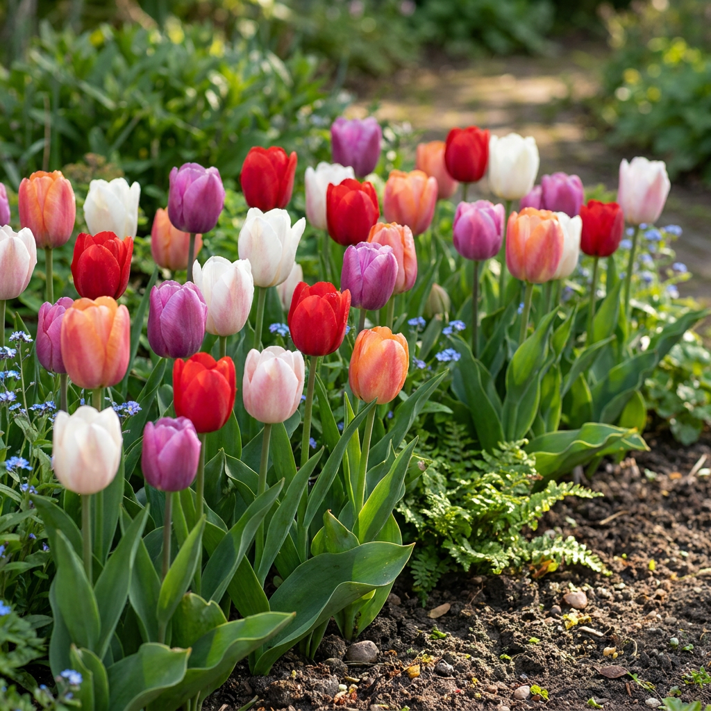 120x Tulipa Glowing with pride Bulbs - Mixed - Spring Flowering - Size 11/12
