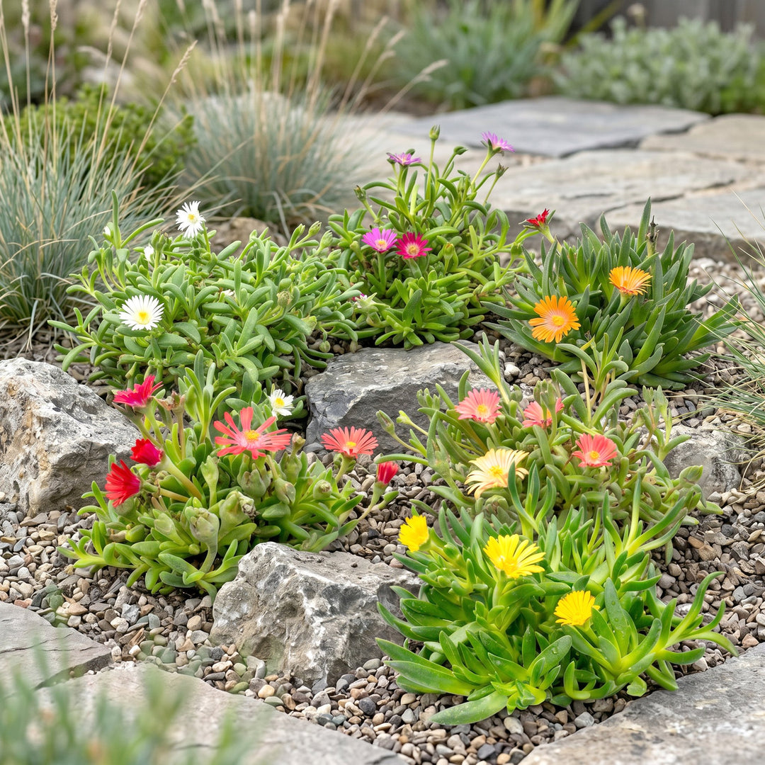 24x Delosperma Mix Ice Plant - Hardy Alpine Perennials - 7cm Pot - 10-12cm
