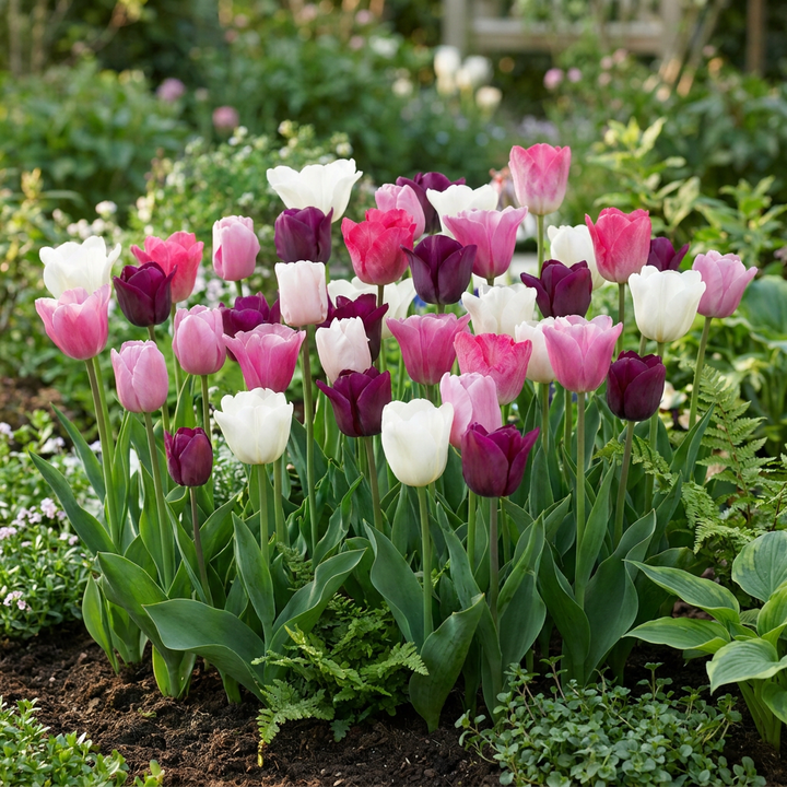280x Tulipa Pastel Mix Bulbs - Mixed - Spring Flowering - Size 11/15