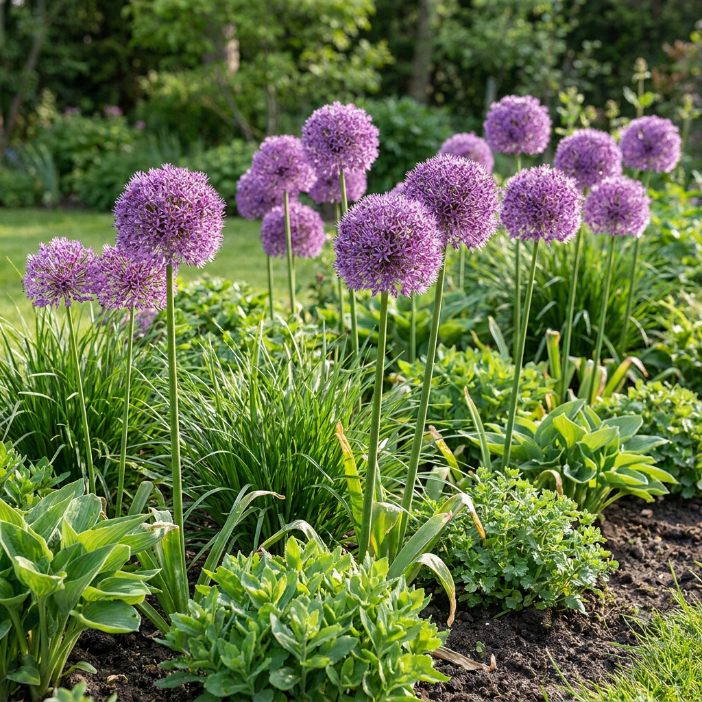 64x Allium 'Gladiator' Bulbs - Purple - Summer Flowering - Size 16/18