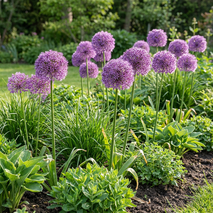 64x Allium 'Gladiator' Bulbs - Purple - Summer Flowering - Size 16/18
