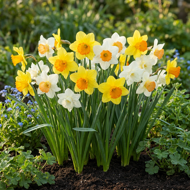 120x Large-Cupped Narcissus Mix Bulbs - Yellow and White - Spring Flowering - Size 12/14