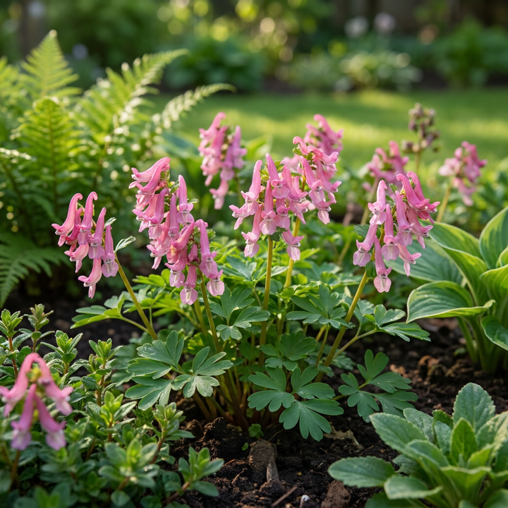 160x Corydalis solida 'Beth Evans' Bulbs - White and Purple - Naturalising - Size 6/+
