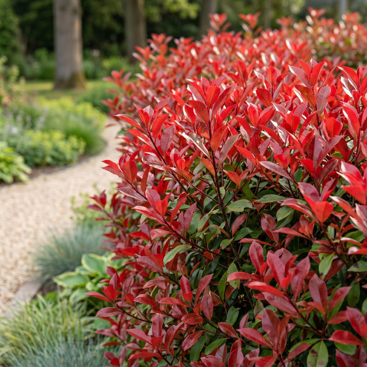 24 Photinia fraseri Red Robin hedging plants in 9cm pots - view 5