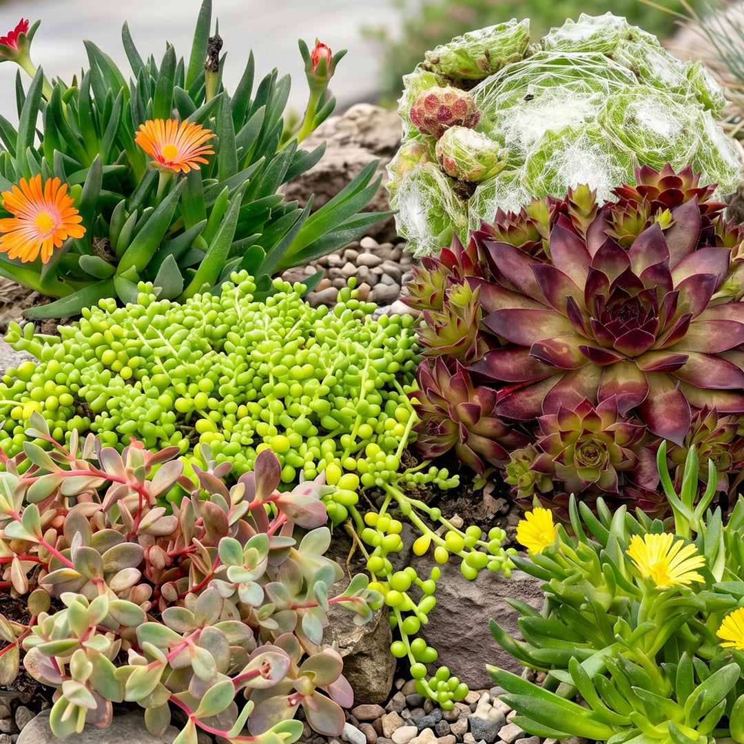24x Alpine Perennial Mix - Hardy Alpine Perennials - 7cm Pot - 10-12cm