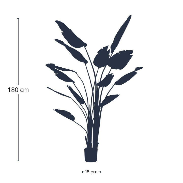 Large Faux Strelitzia Nicolai Artificial Plant | 180 cm (6 ft) Tropical Home Decor