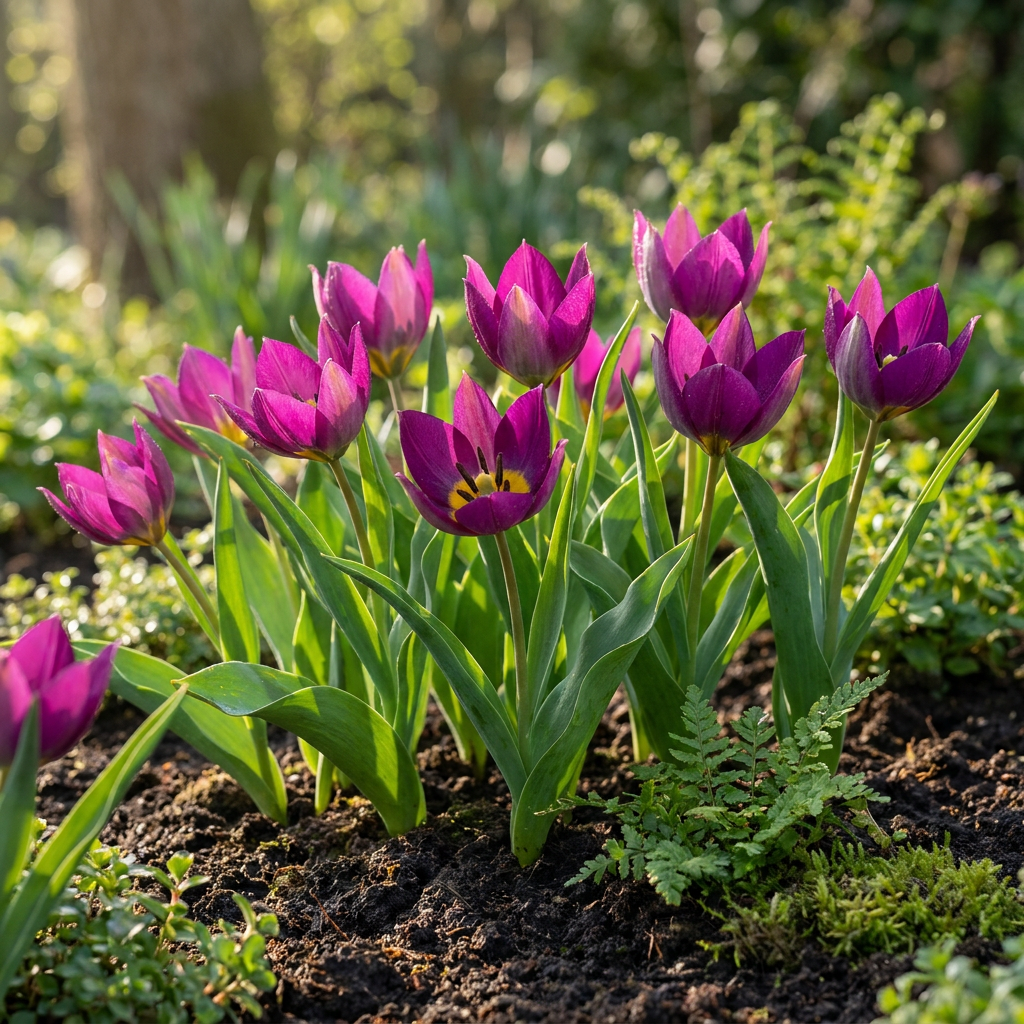 200x Tulipa 'Persian Pearl' Species Tulip Bulbs - Purple - Spring Flowering - Size 6/7