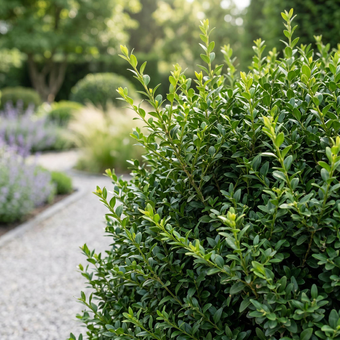 40x Buxus sempervirens boxwood hedging plants in 9cm pots - view 5