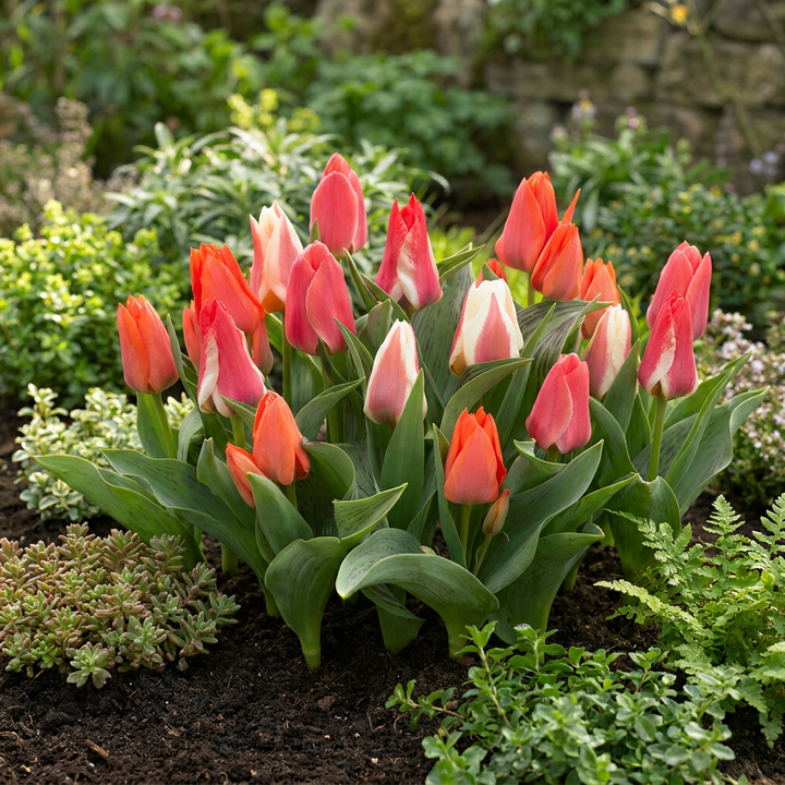 120x Tulipa Greigii Mix Bulbs - Mixed - Spring Flowering - Size 11/12