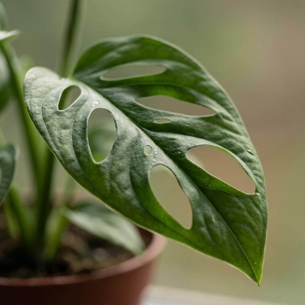 Monkey Mask Monstera (Monstera adansonii) - 4 Plants - 12cm Pot - 25cm Tall
