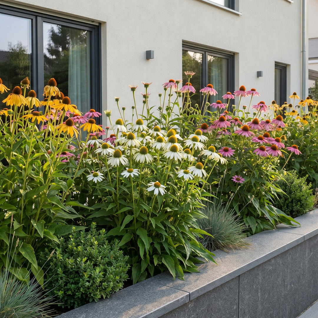 6 Echinacea 'Tricolour' coneflower plants in 11cm pots - view 5