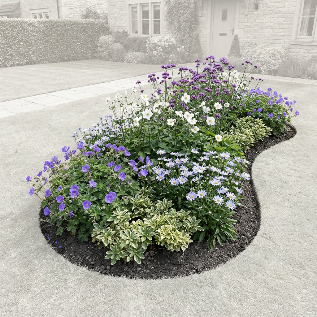 Perennial Border Package Berlin — healthy root ball and nursery pot ready to ship from Ireland