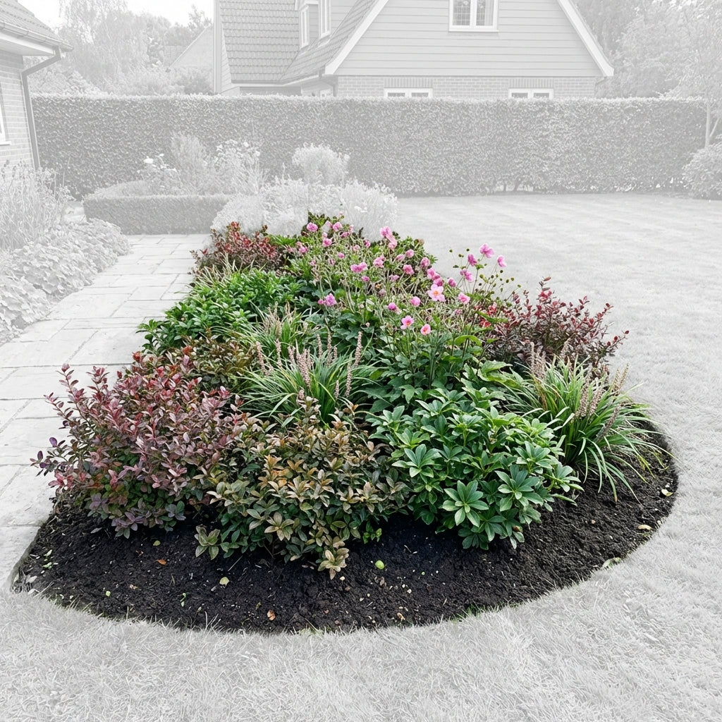 Perennial Border Package Antwerp — healthy root ball and nursery pot ready to ship from Ireland