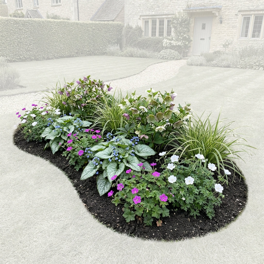 Perennial Border Package Munich — healthy root ball and nursery pot ready to ship from Ireland