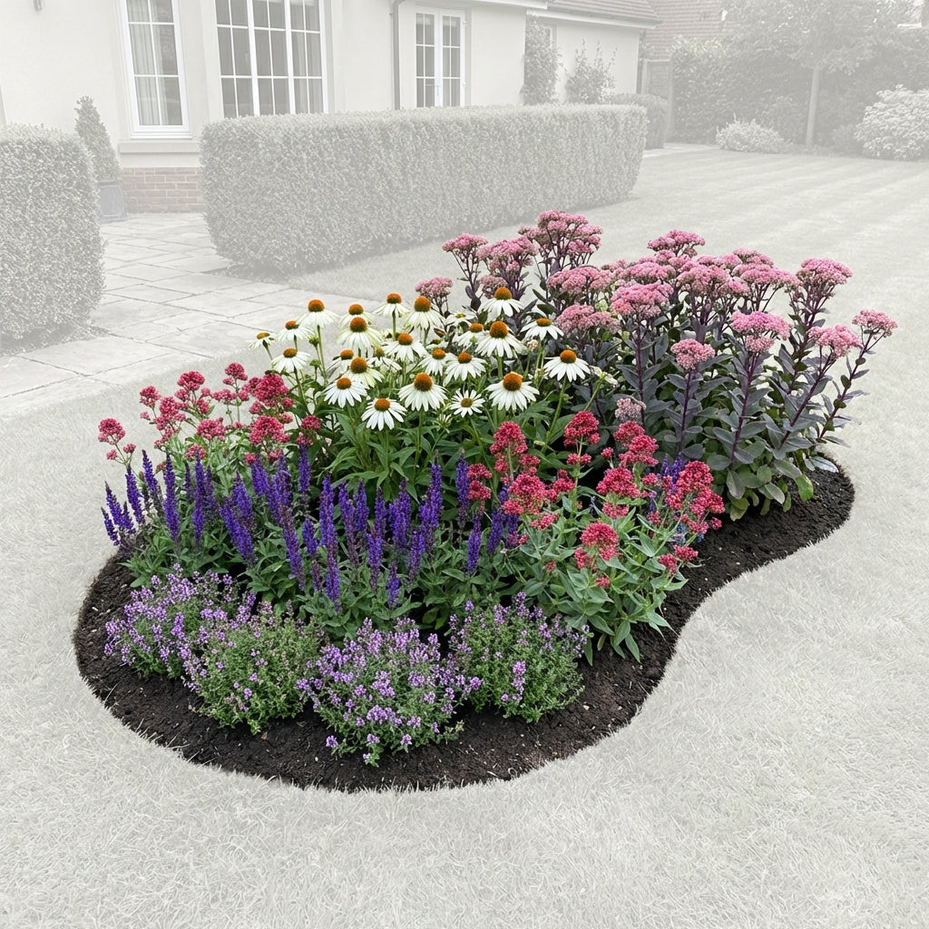 Perennial Border Package Zurich — healthy root ball and nursery pot ready to ship from Ireland
