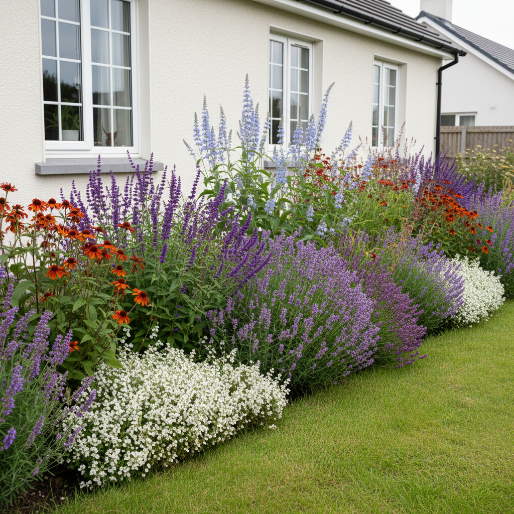 Healthy foliage and strong roots close-up of Perennial Border Package Vila Nova de Gaia