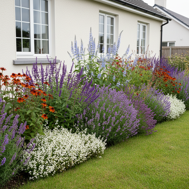 Healthy foliage and strong roots close-up of Perennial Border Package Vila Nova de Gaia