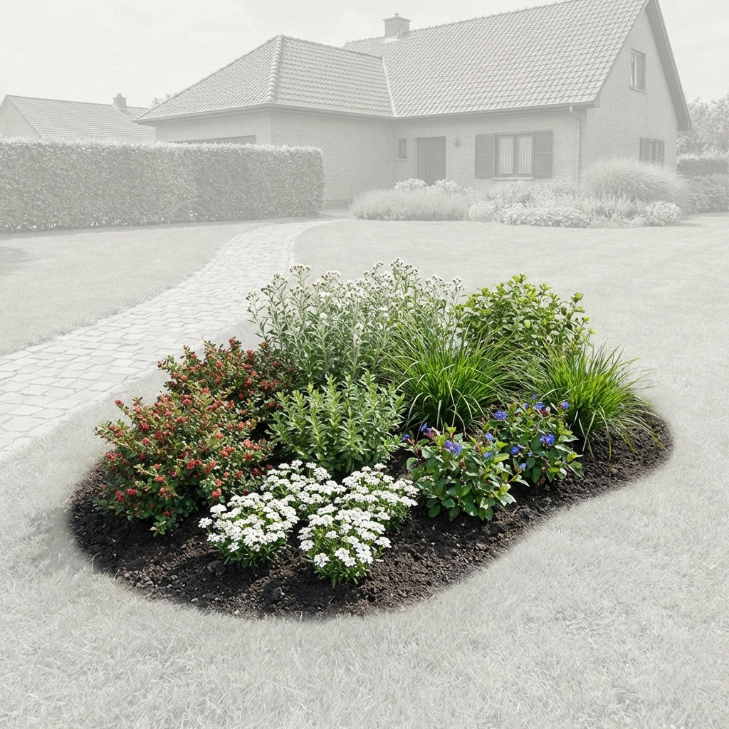 Perennial Border Package Rhodes — healthy root ball and nursery pot ready to ship from Ireland